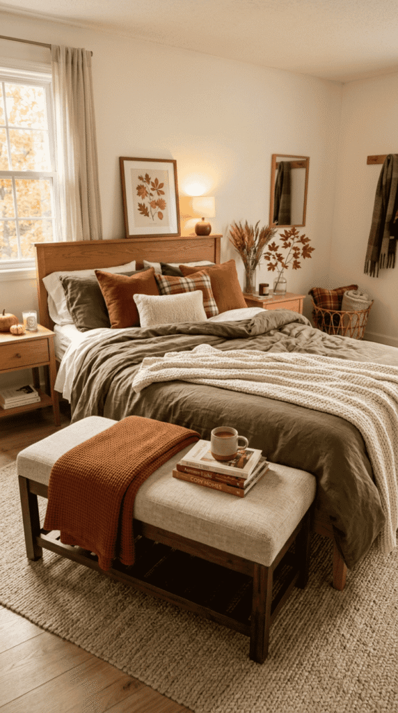  Bedroom With Bench or Ottoman at the Bed