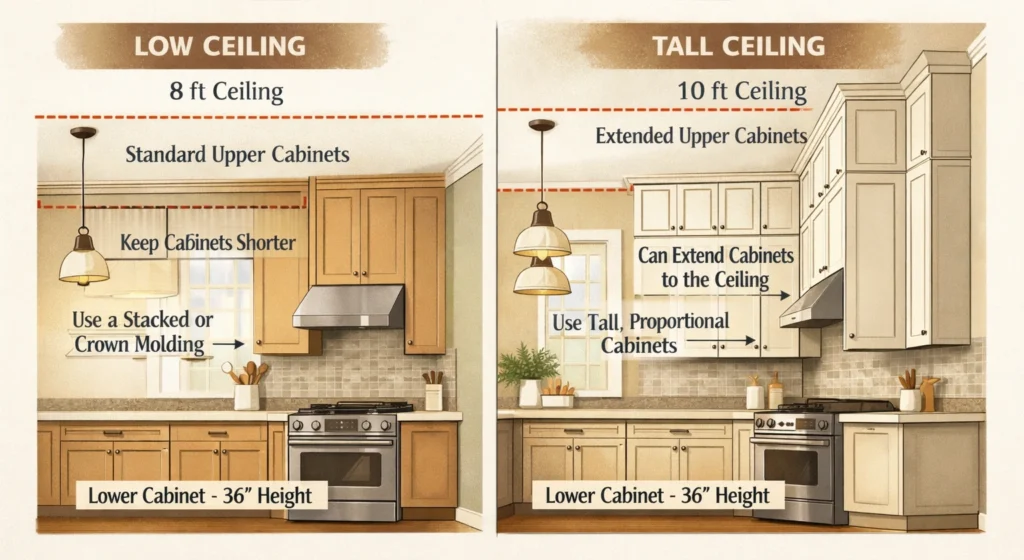 Ceiling Height and Cabinet Proportions