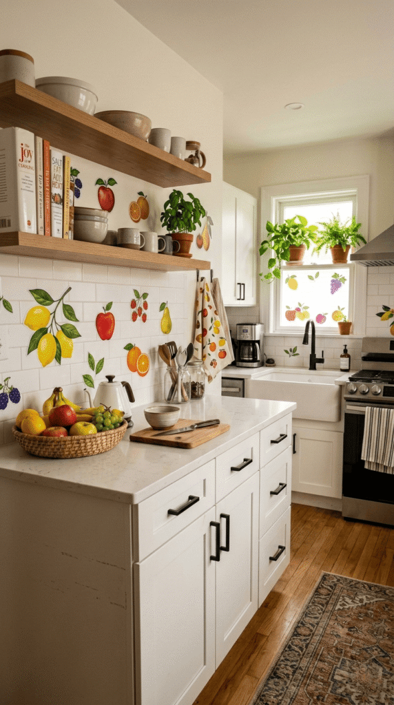  Kitchen with Fruit themed stickers