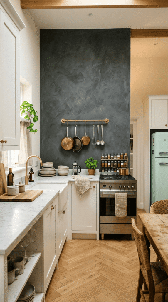   Kitchen with beautiful Accent Walls That Add Depth