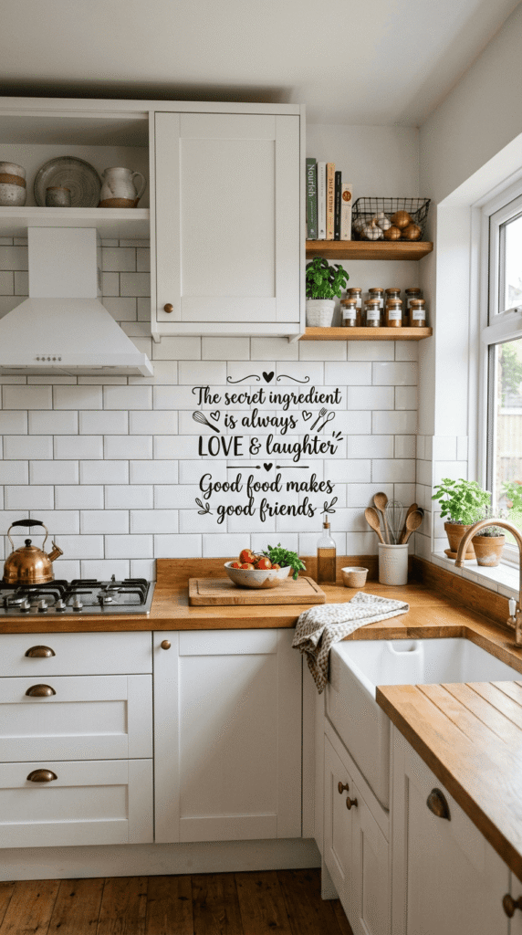  Kitchen with beautiful Cooking quote kitchen stickers