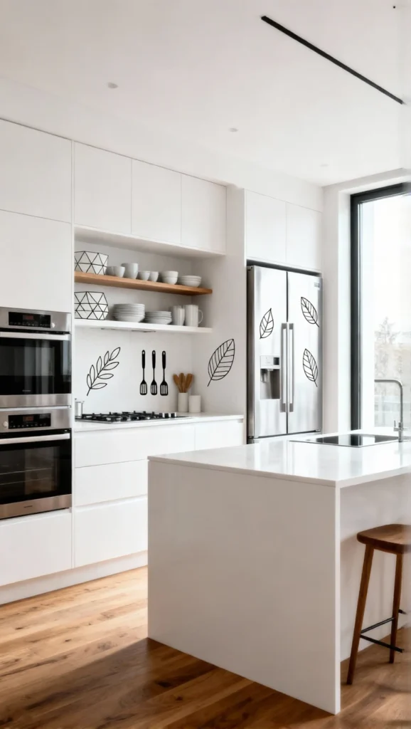 Minimal line art stickers