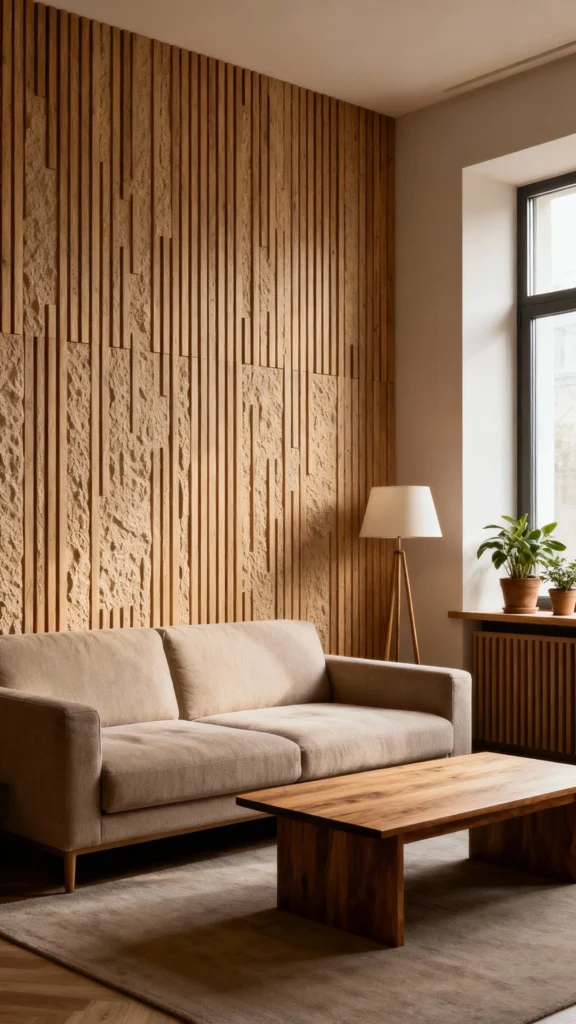 Textured Wall Panels or Wood Slats