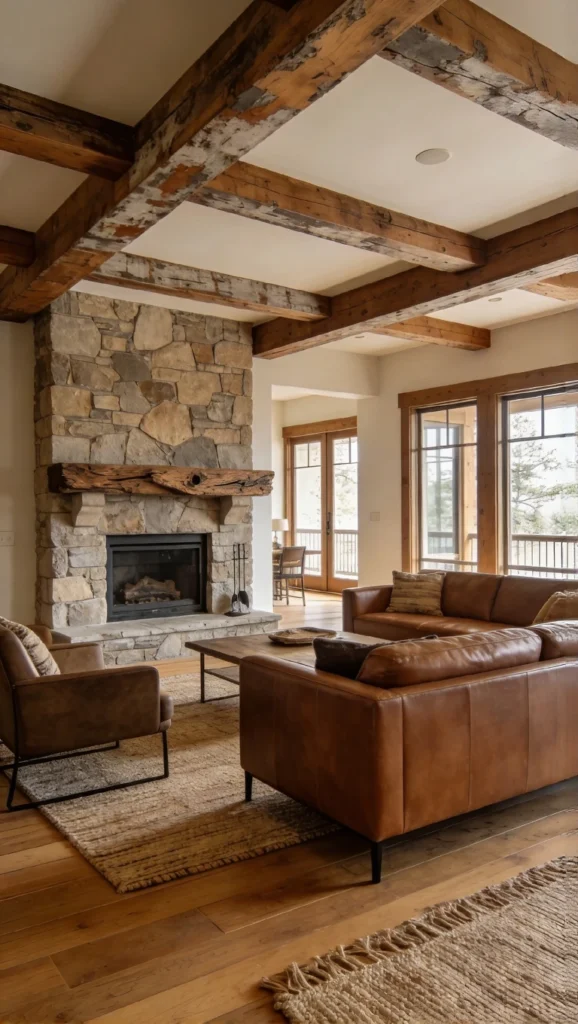 Exposed Wood Ceiling Beams