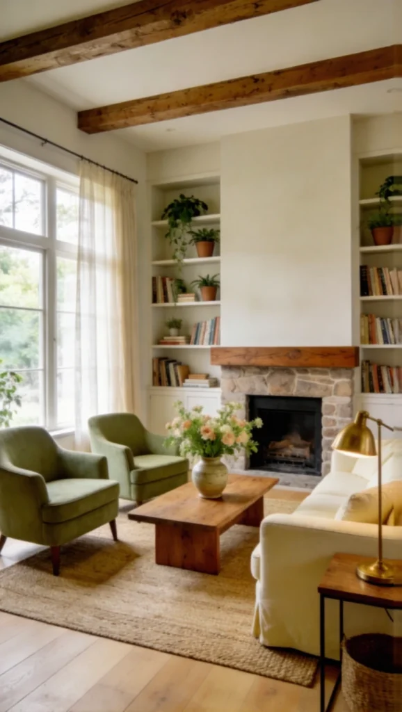 Modern Cottage Living Room Blend