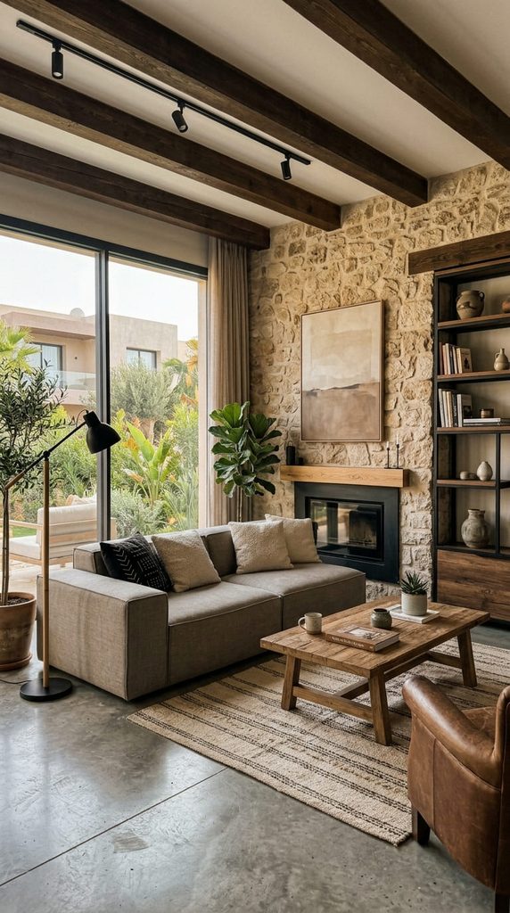 modern Rustic living room