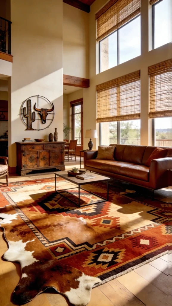 western living room​ Southwestern Rug 