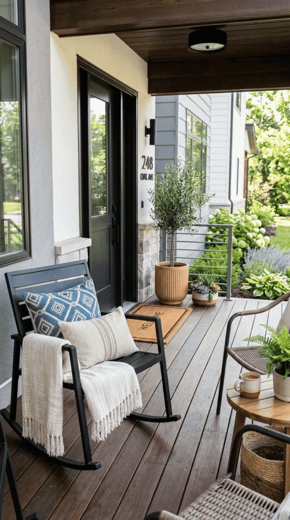   Porch with Decorative Pillows Decor