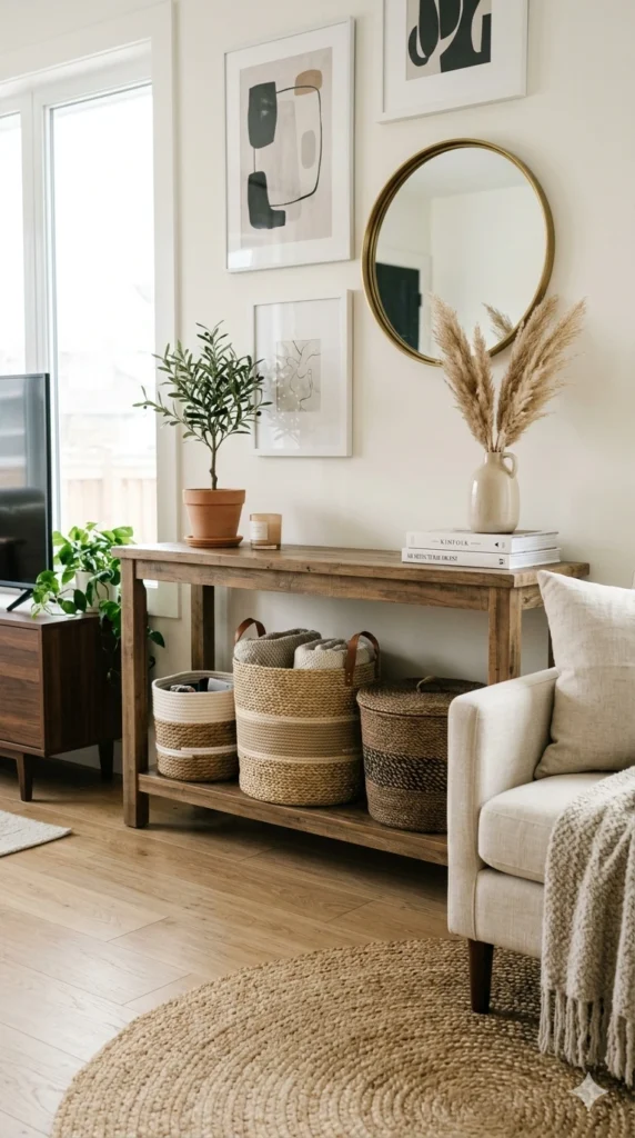 Decorative Woven Bins 