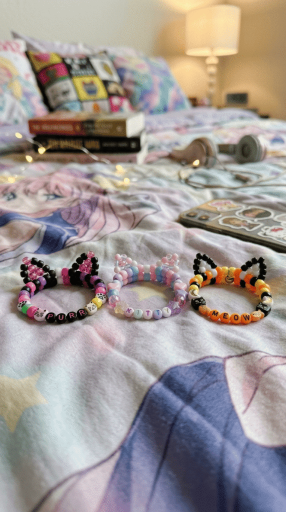 Kandi Cat Ears Bracelet