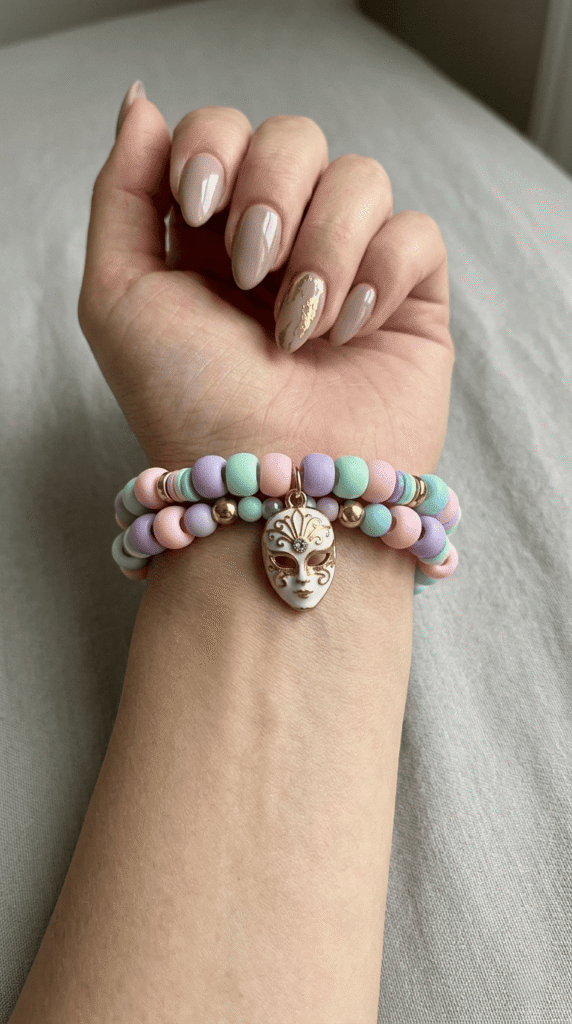 Kandi Mini Mask Pendant Bracelet