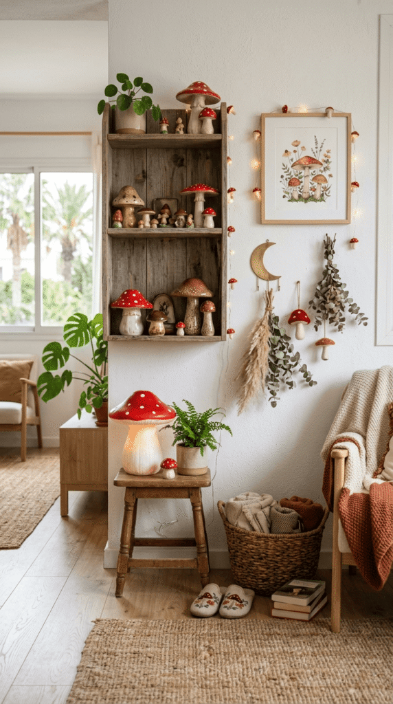  Mushroom and Toadstool Accent Décor 