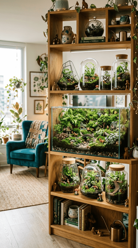Whimsical Apartment design ,The Terrarium and Miniature Garden Display