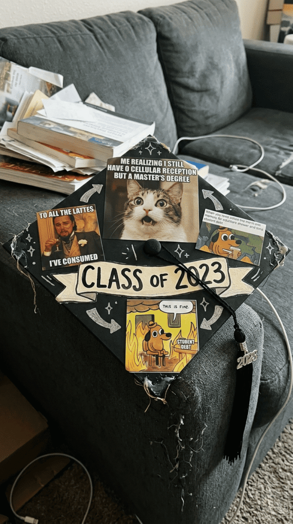 diy Graduation Cap ,Meme or Humor Cap