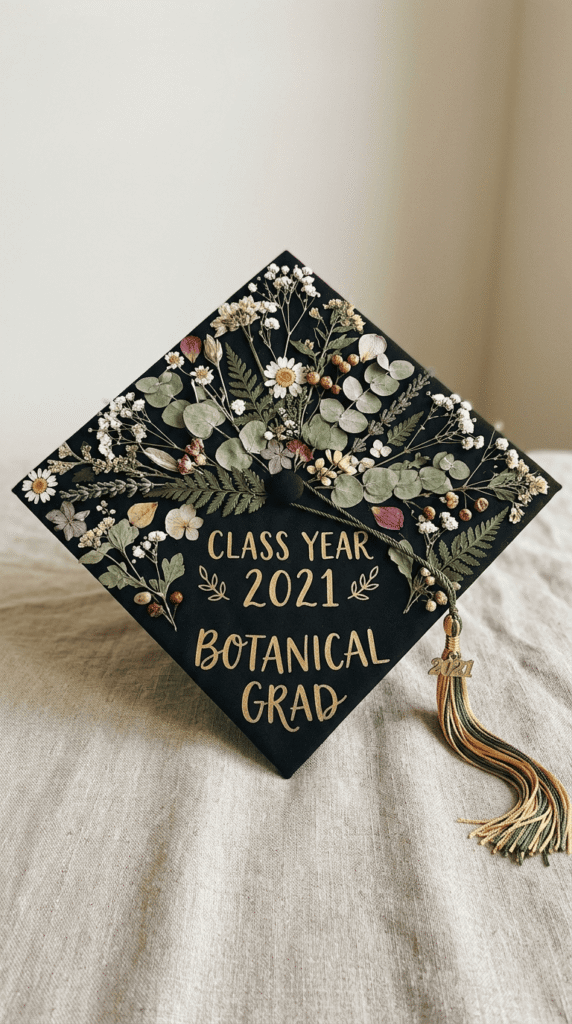 diy Graduation Cap , Nature and Botanical Cap