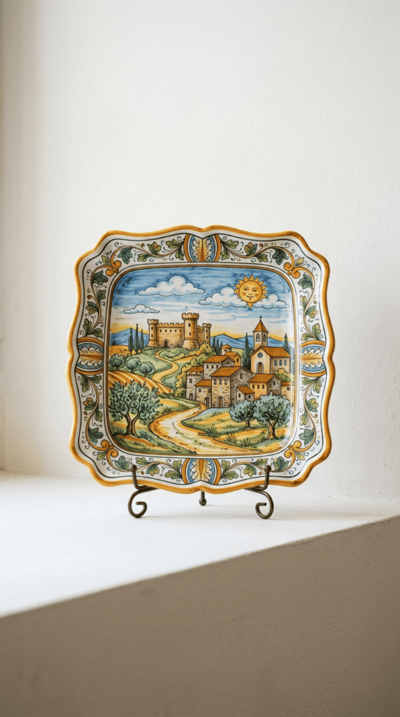 diy Pottery Painting , Majolica-Illustrated Scenes