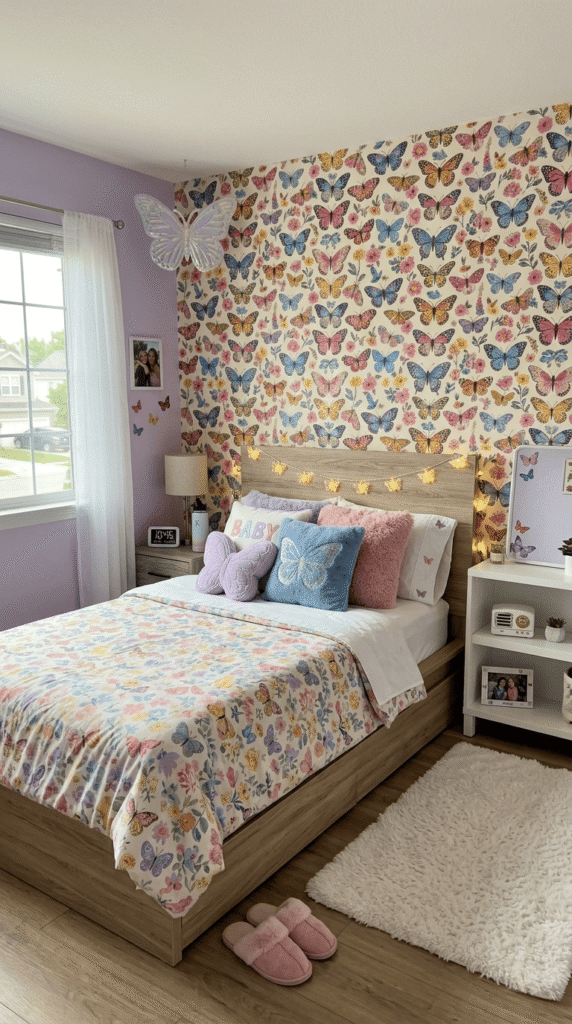 2000s Teen Bedroom , Butterfly Everything Wall