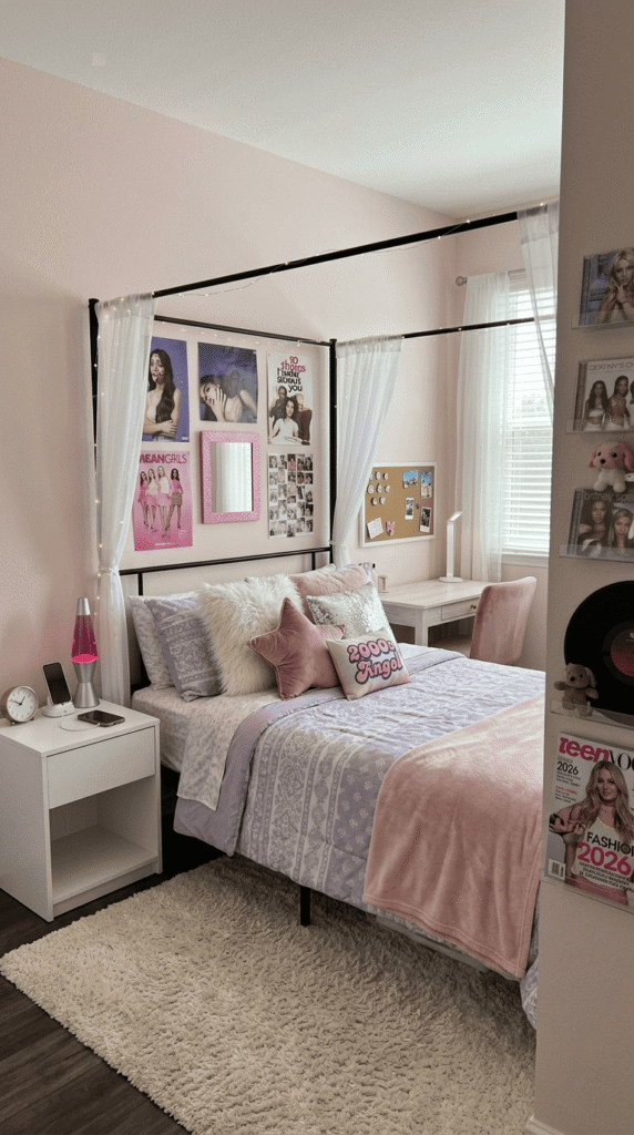 2000s Teen Bedroom , Canopy Bed Moment