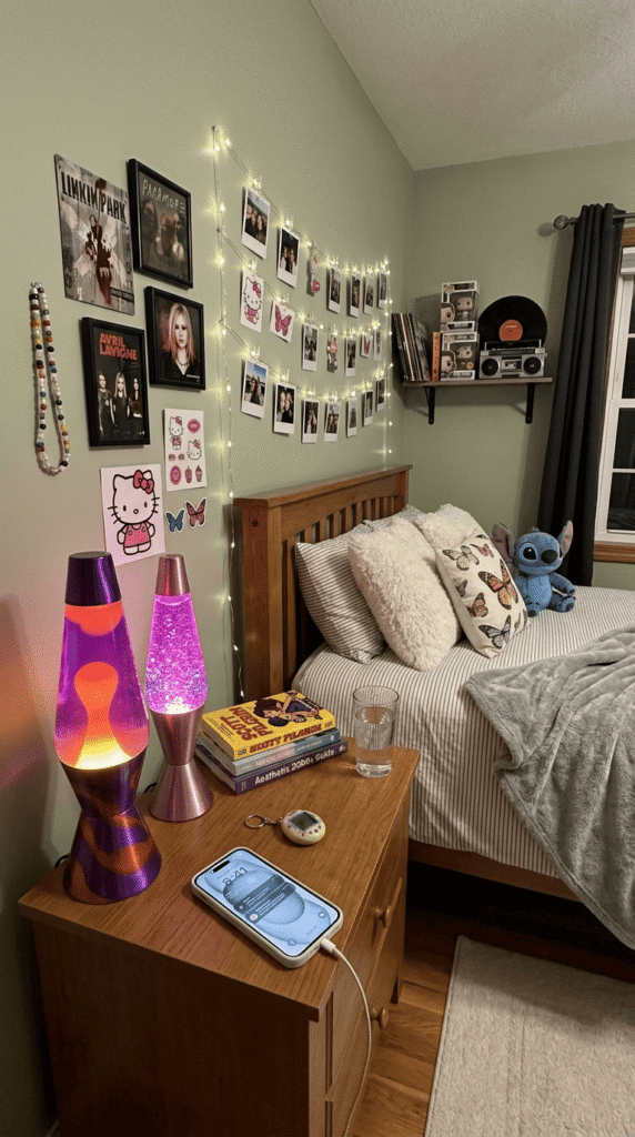 2000s Teen Bedroom , The Lava Lamp Corner 
