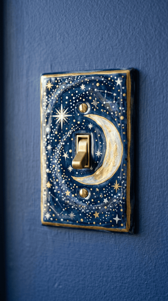 Celestial Moon and Stars Switch Cover
