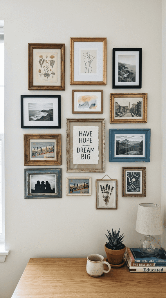 DIY Dorm Decor , Thrifted Frame Collage
