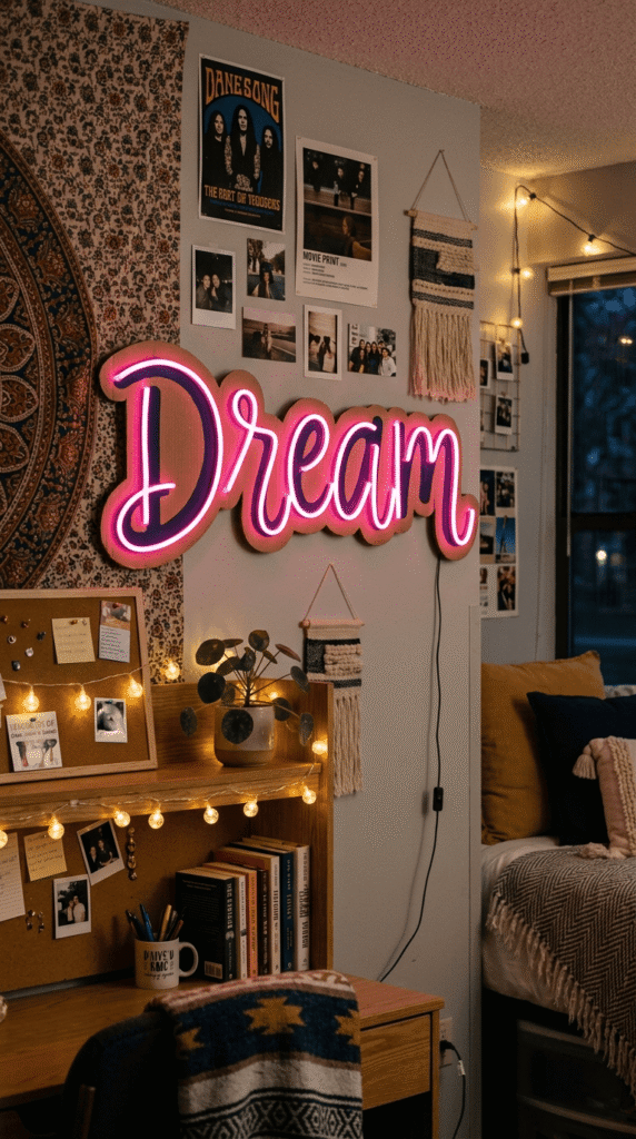 DIY Faux Neon Sign (Cardboard + LED Strip)