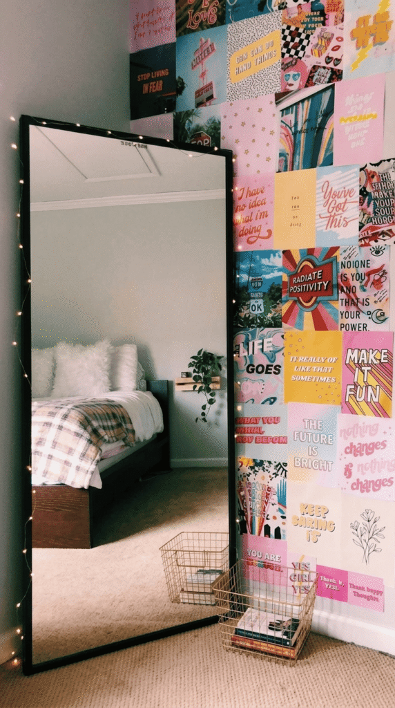 DIY Mirror Collage Wall 
