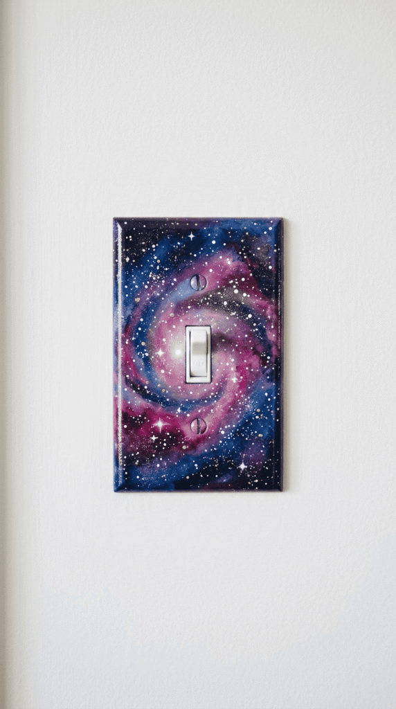 Galaxy Print Light   Switch Cover