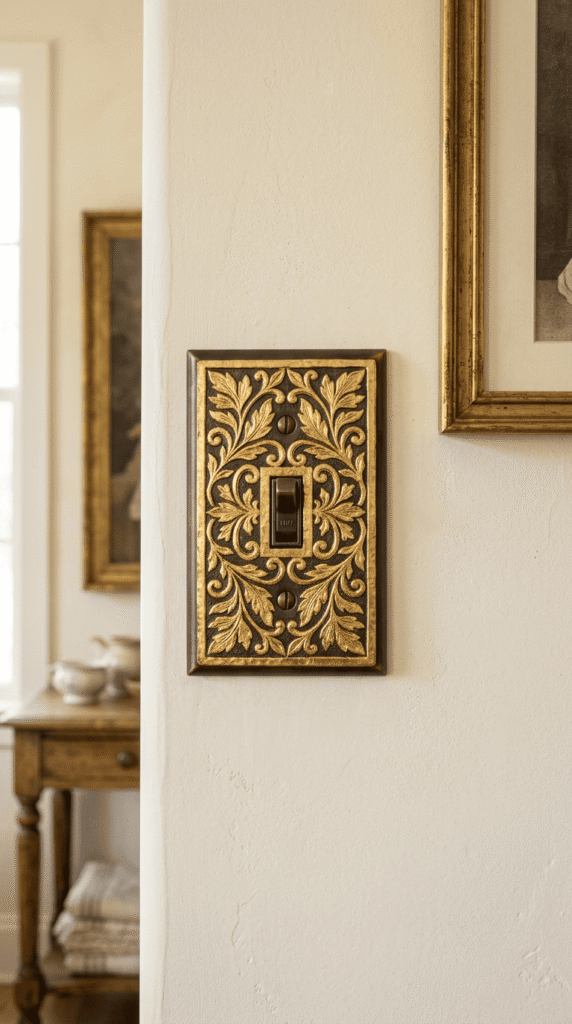 Gold Leaf Accent Switch Cover