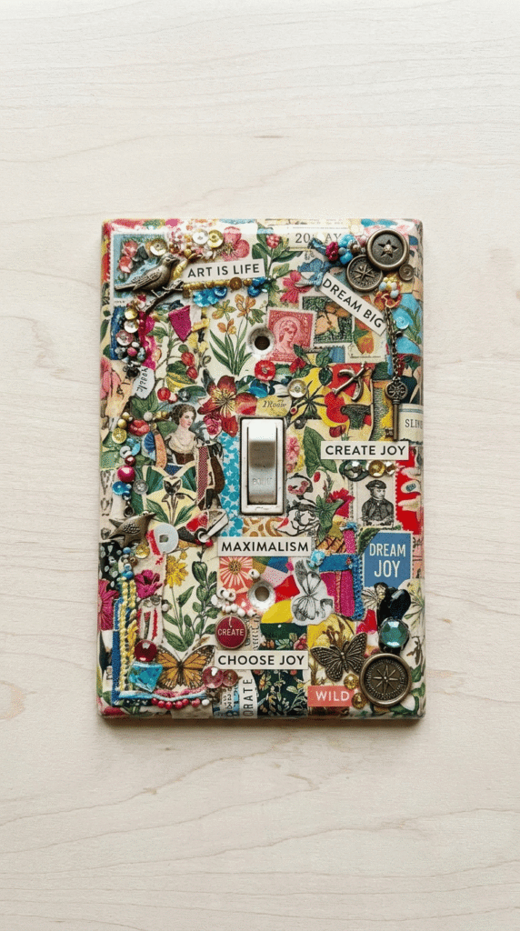Maximalist Decoupage Switch Cover