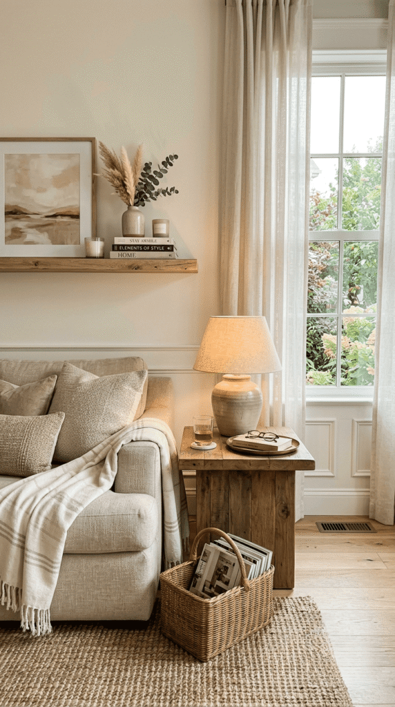 Modern Nancy Meyers   ,Neutral Color Palette with Warm Undertones