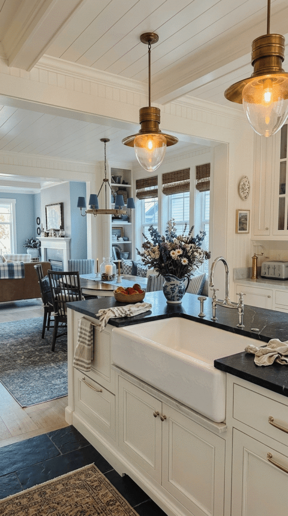 Modern Nancy Meyers   ,Soft, Warm Lighting