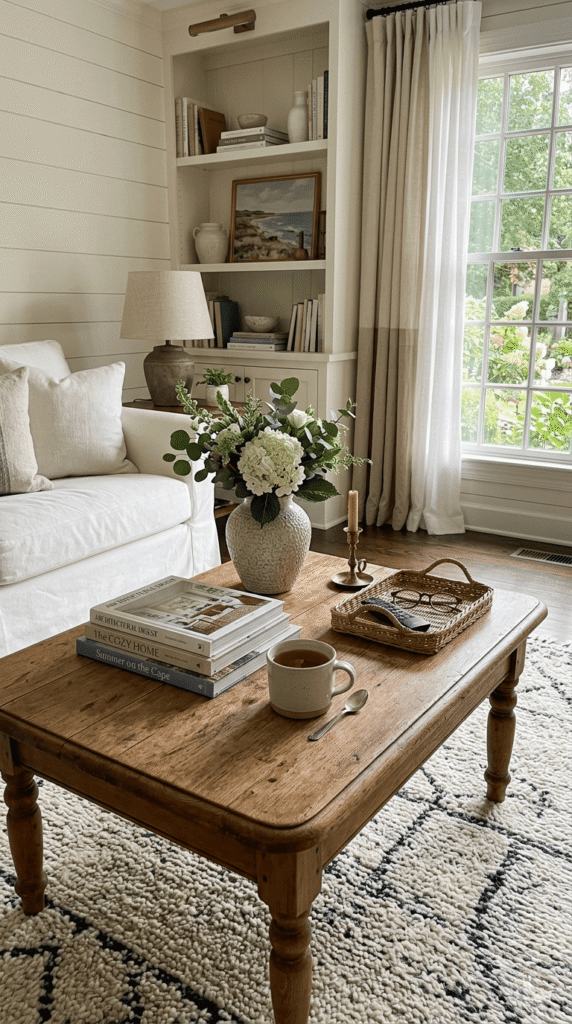 Nancy Meyers   , Vintage-Inspired Wooden Coffee Table 