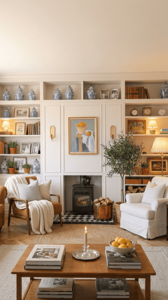 Nancy Meyers living room with Cozy Reading Nook Corner