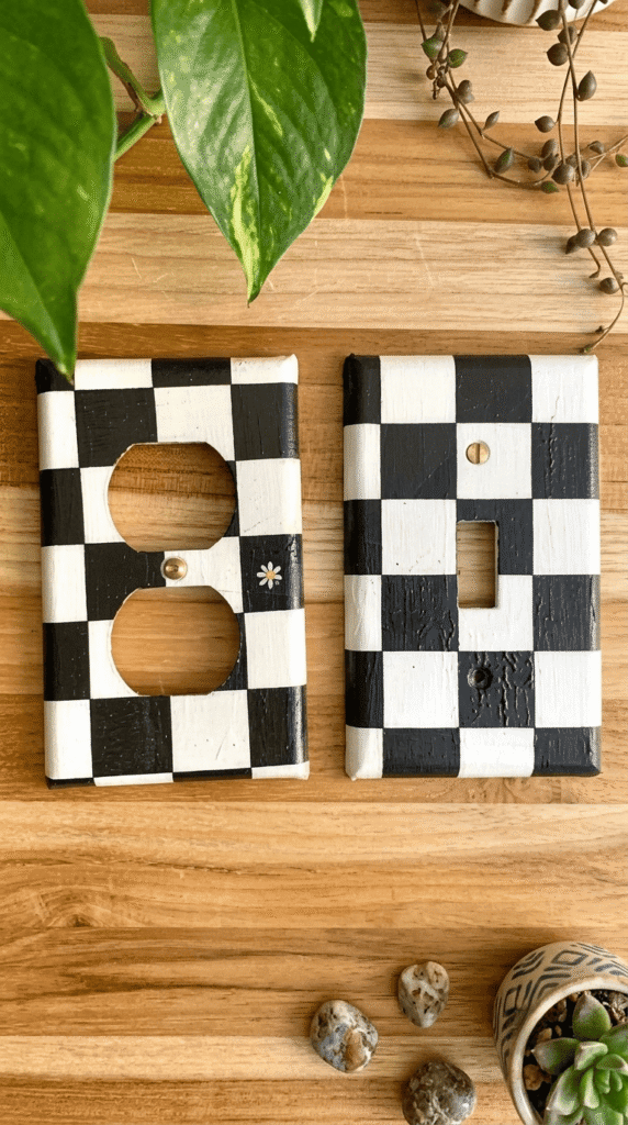 Pastel Checkerboard Switch Cover