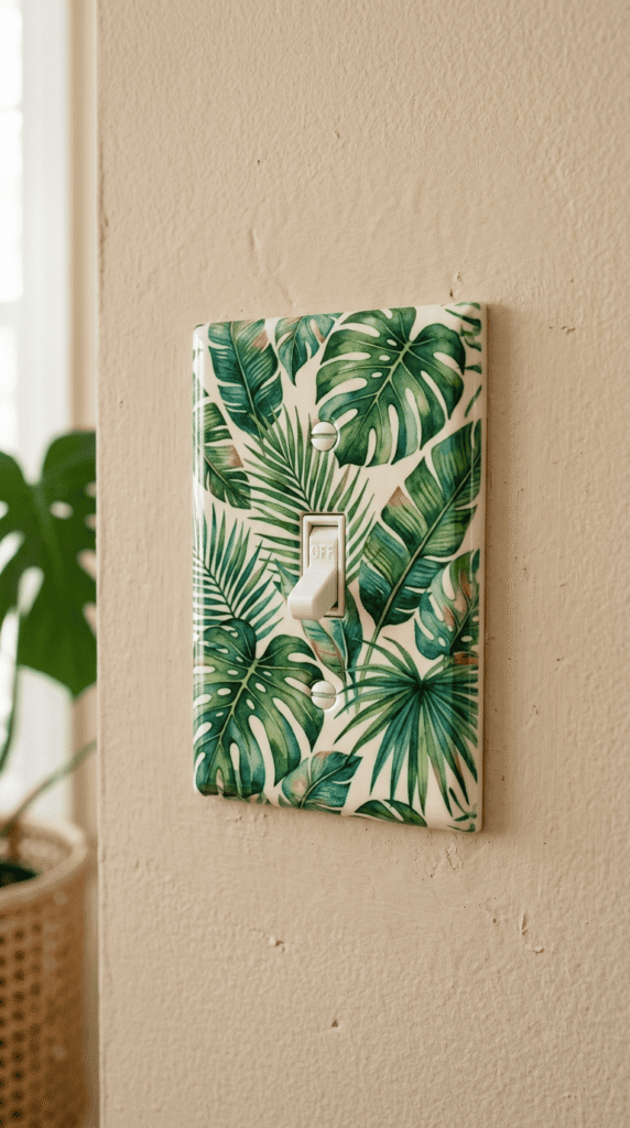 Tropical Leaf Switch Cover