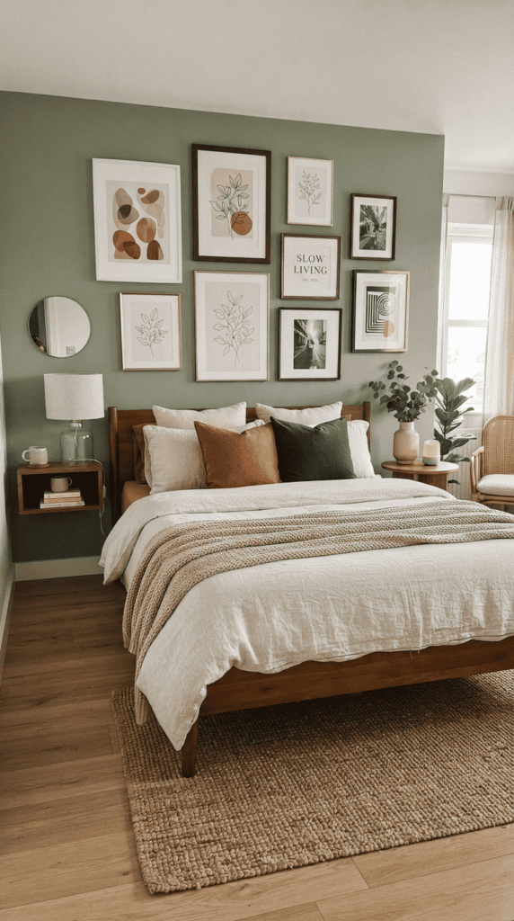 Bedroom Ideas for 2026 with Gallery Wall Above the Bed