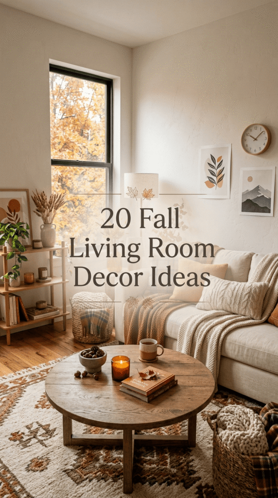 fall living room decor