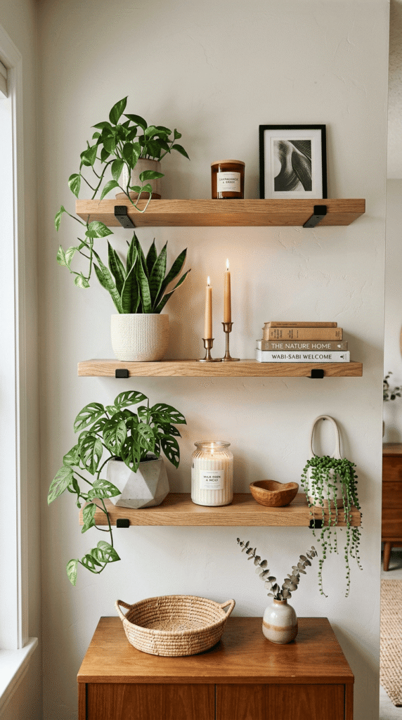 floating shelves wall decor