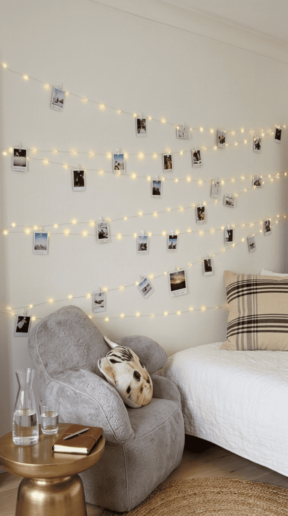 polaroids-string-lights-wall