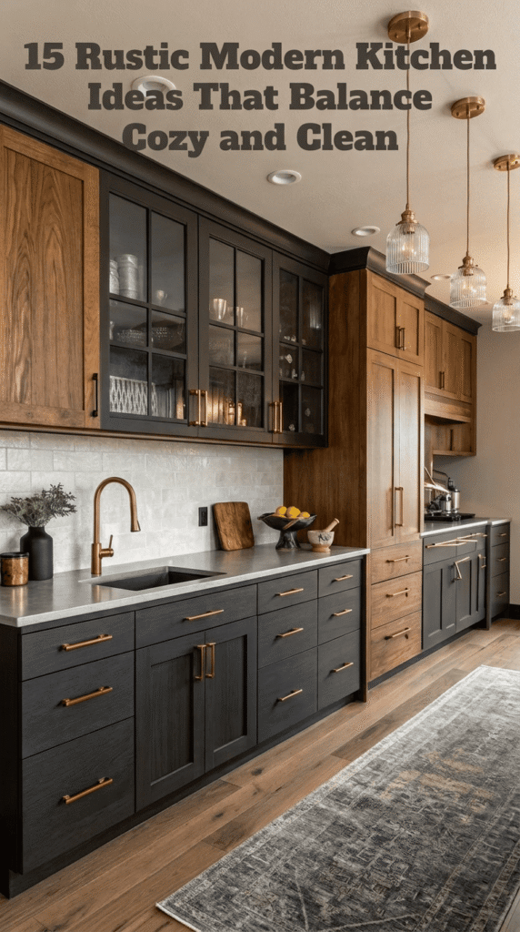 rustic modern kitchen