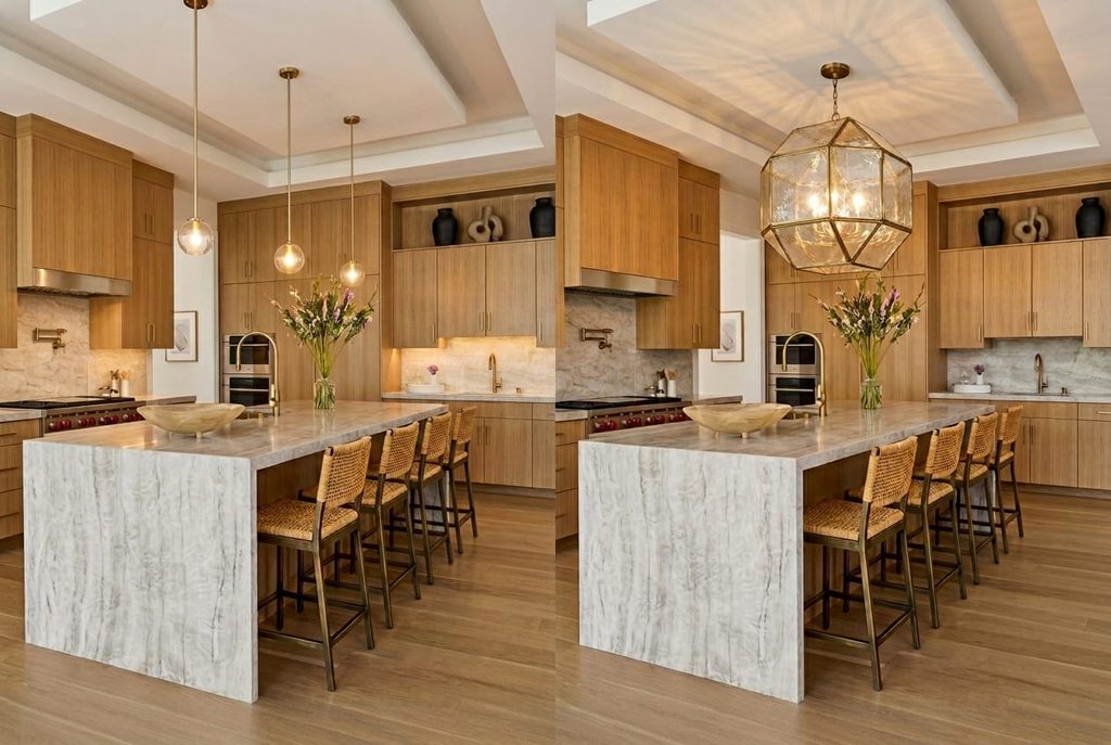 Choosing the Right Pendant Size for Your Island