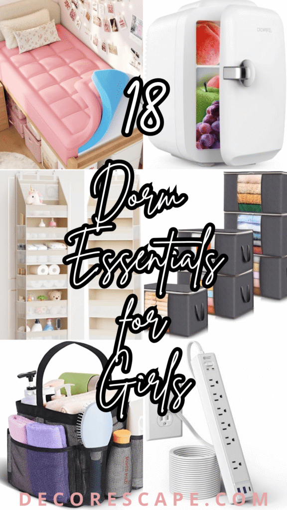 dorm essentials for girls