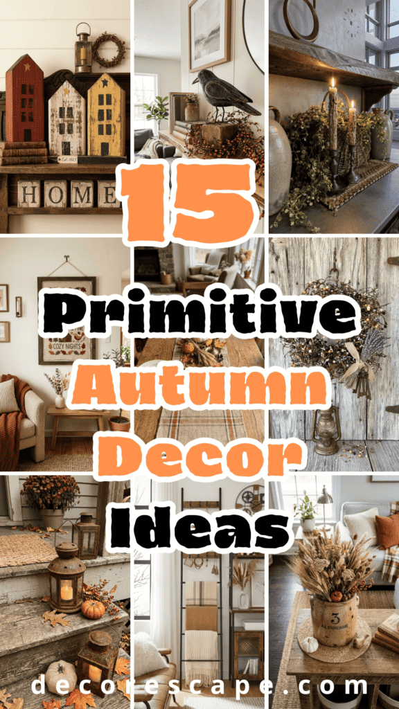 primitive autumn decor