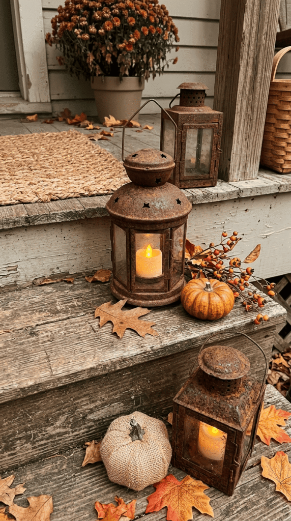 rusty-tin-lanterns-primitive-fall-decor