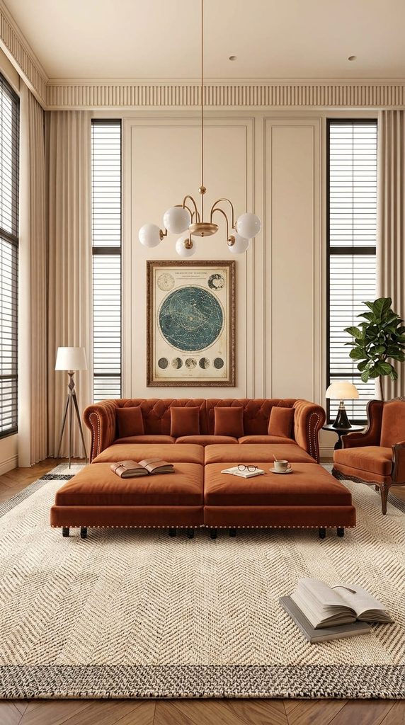 Convertible sleeper sofa design for guest room use