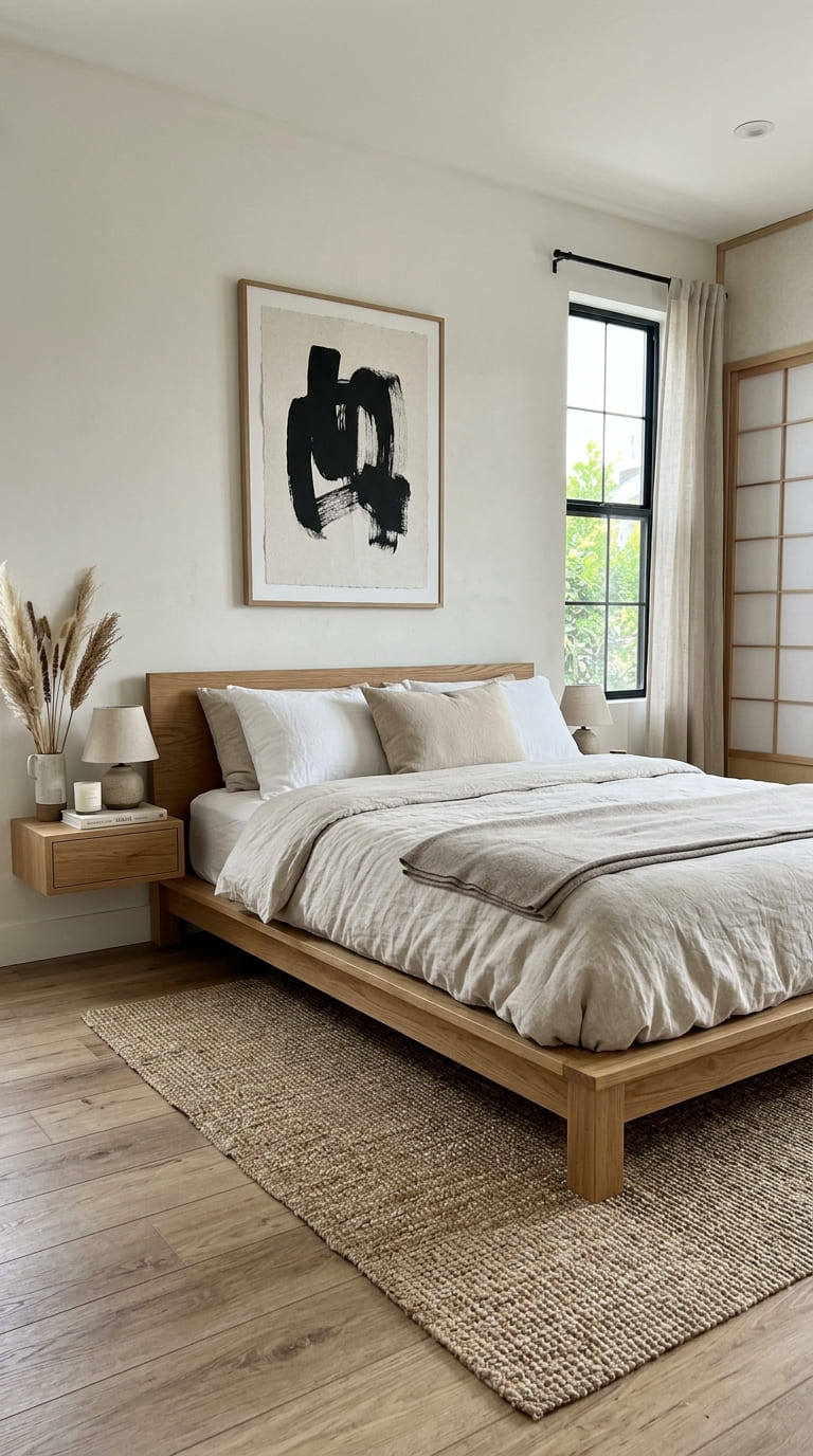 japandi platform bed