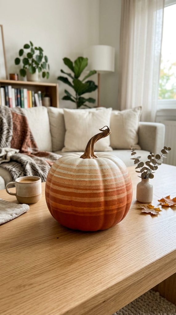 striped ombre pumpkin