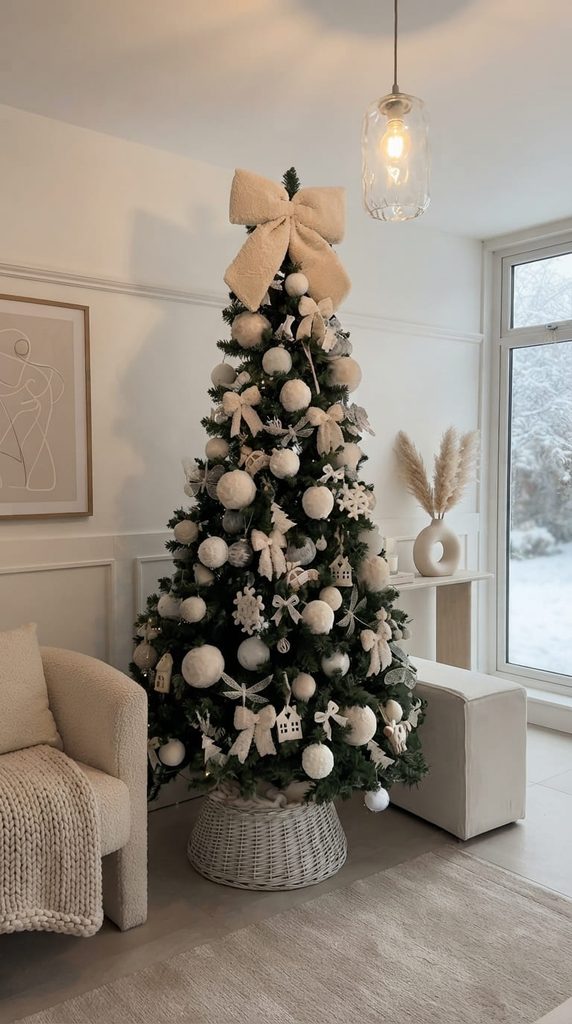All White and Neutral Tree