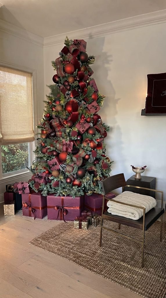 Burgundy and Velvet Tree